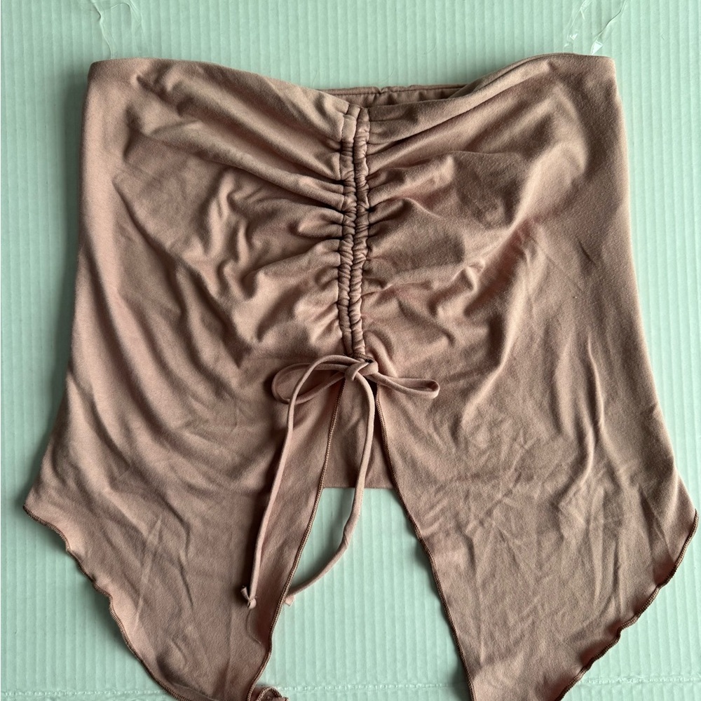 Windsor Mauve Ruched Strapless Bandeau Top
